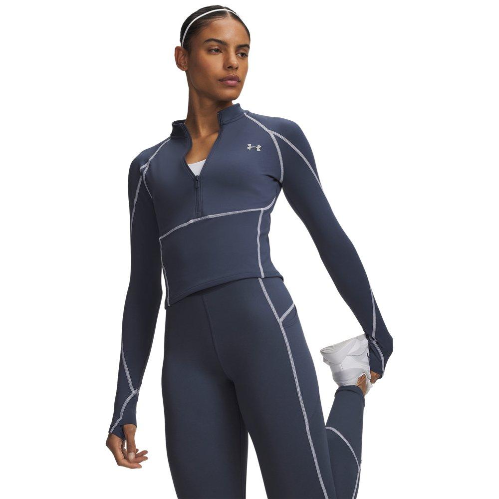 Under Armour Women's ColdGear Elite 1/2-Zip Jacket - Gridiron - GRIDIRON